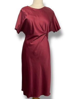 Saiph Dress Burgundy Red Midi Long Formal Gown Size 2X